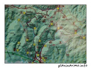 planinarska karta papuka Papuk – uzduž i poprijeko | Planinarimo.info planinarska karta papuka